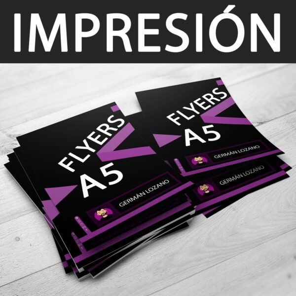 Impresión Flyers A5 (14x21cm)