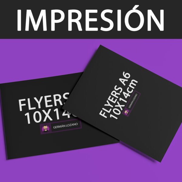 Impresión Flyers A6 (10x14cm)